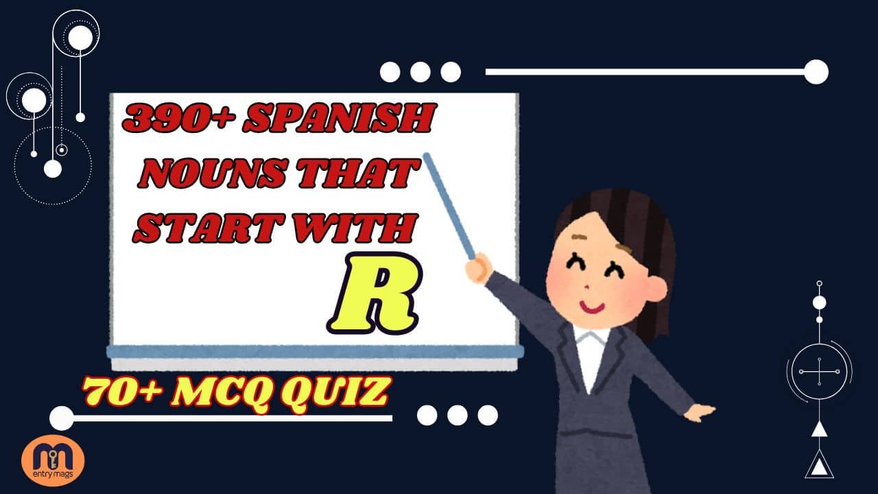 390+ Spanish Nouns That Start with R